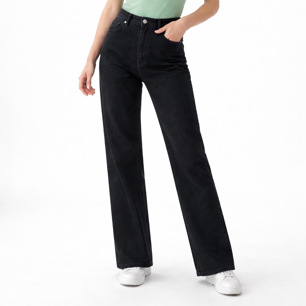 Nygard Collection Stylish Black Straight Jeans